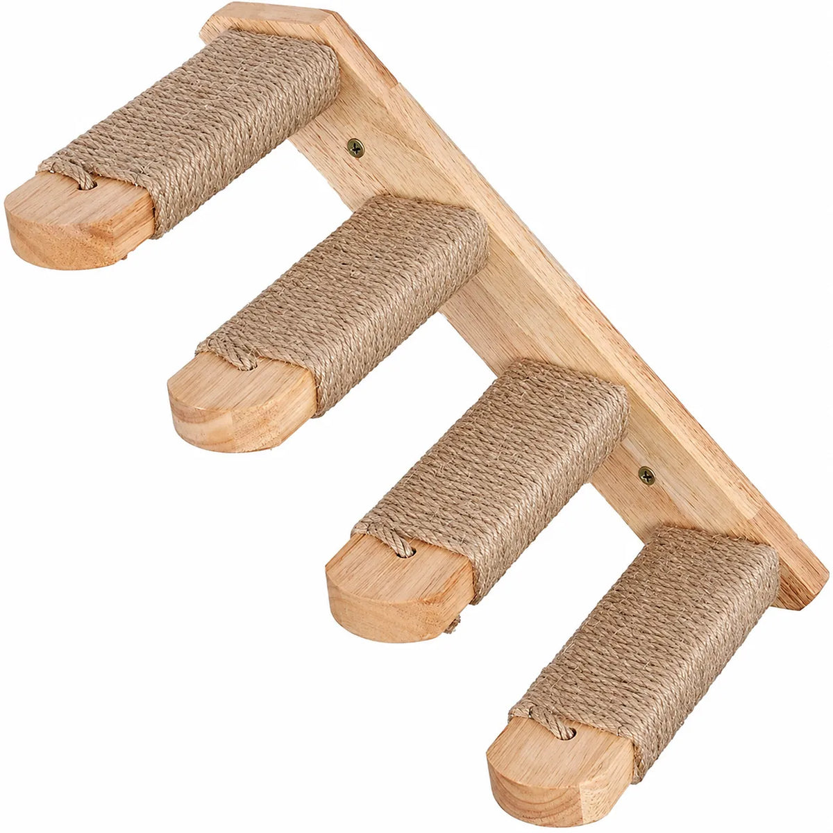 cat wall furniture, wooden climbing ladder product shot